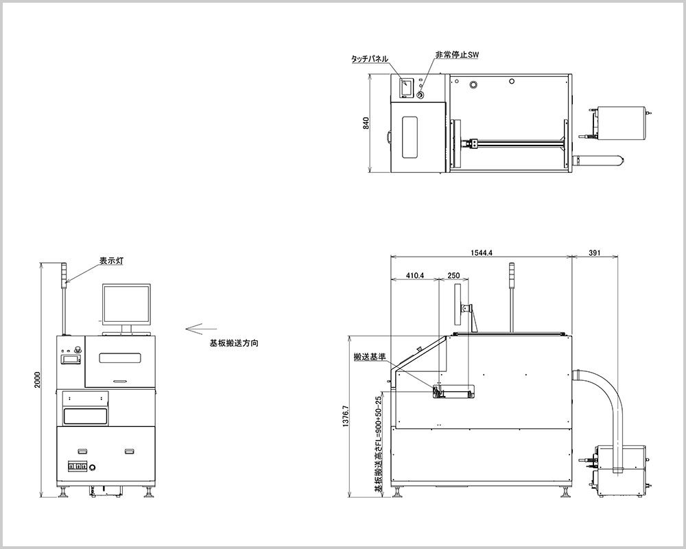 レーザーマーキング装置 外観図