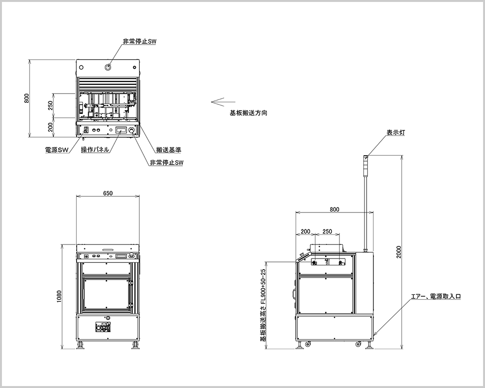チャック専用基板供給装置 外観図