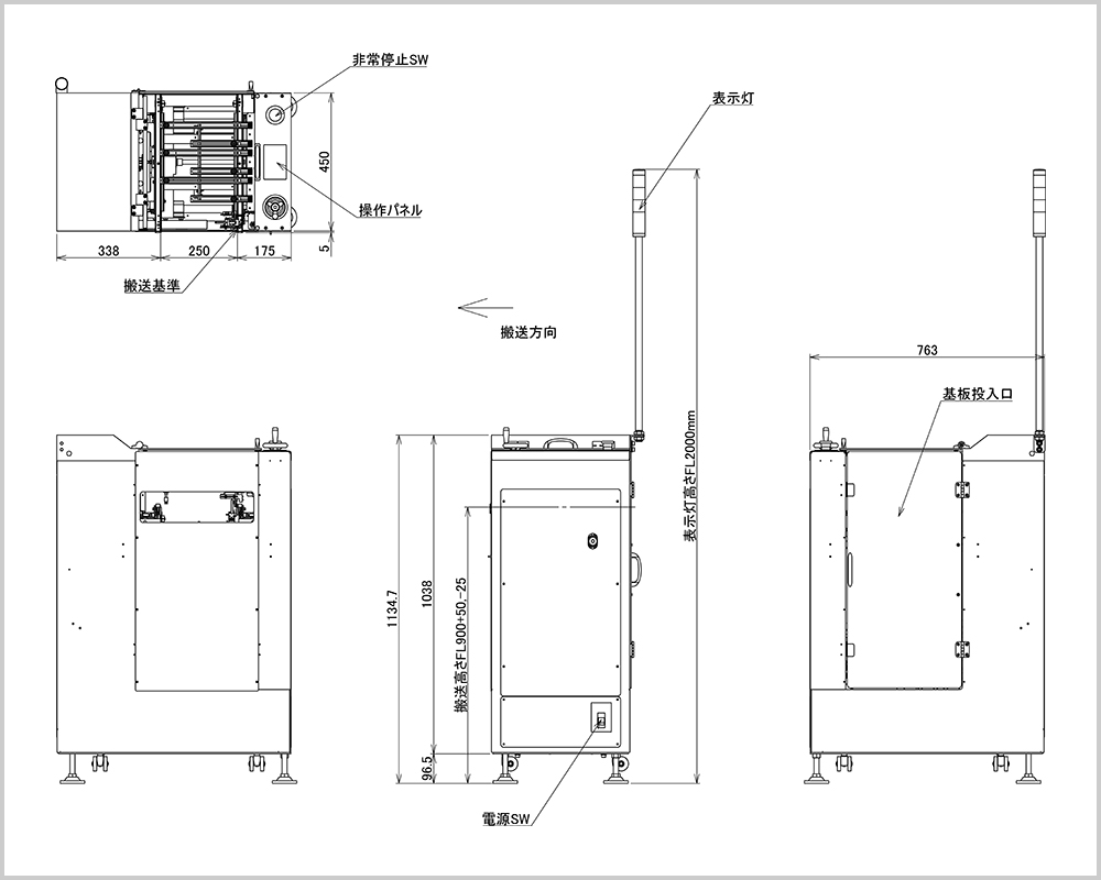 吸着専用基板供給装置 外観図